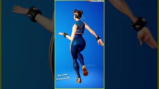 New Fortnite Bizcochito Tiktok Emote With Chun Li Thicc 🍑😘😜😍 [upl. by Elatia]