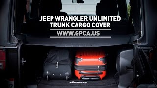 GPCA Jeep Wrangler Cargo Cover LITE installation [upl. by Karyn637]