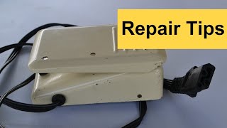 Sewing Machine Foot Pedal Foot Speed Controller Repair [upl. by Allenaj]