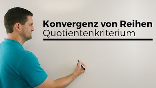 Konvergenz von Reihen Quotientenkriterium Beispiel 2k Fakultät  Mathe by Daniel Jung [upl. by Oeflein]