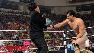 Alberto Del Rio attacks Ricardo Rodriguez Raw August 5 2013 [upl. by Sheelagh812]