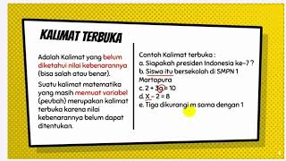 Materi Persentasi Aljabar Kelas 7 [upl. by Nolos675]