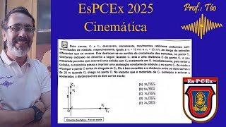 Correção EsPCEx 2025 Questão 25 Cinemática [upl. by Delora588]