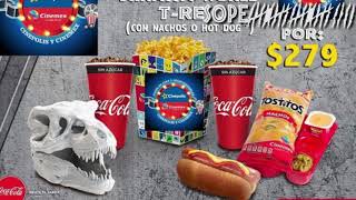 Precios Combo  Jurassic World El Reino Caído  Cinemex [upl. by Ocsic]