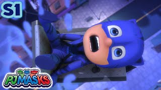 Catboy VS RoboCat  PJ Masks S1 E15  Cartoon for kids [upl. by Yatnuahs]