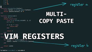 Working With Vim Registers  Copy And Paste Better [upl. by Killarney]