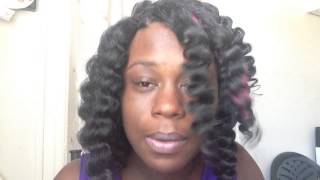 Crochet Brids Part 2 perm rod set using Kanekalon Braid Now hair protective style [upl. by Tihom]