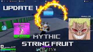 FRUIT SEAS  Update 1  String Fruit Showcaseroblox gaming [upl. by Harwin972]