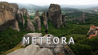 Meteora the most beautiful place in Greece A Cinematic Travel Film Journey with Drone Footage 4K [upl. by Gibrian]