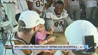 WMU football team visits Children’s Medical Center in Dallas [upl. by Miyasawa]