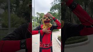 Deadpool prank on Super Heroes spideylife [upl. by Attennaej118]