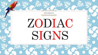 Zodiac signs in English  by kidsonlineedu [upl. by Segal]