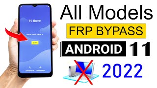 ANDROID 11 FRP BYPASS 2022  All Model Phones Without PC🔥🔥🔥 [upl. by Notniv]