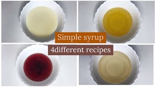 HOW TO MAKE SIMPLE SYRUP 4 DIFFERENT FLAVOURS [upl. by Tor]