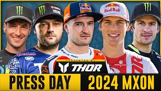 2024 Motocross of Nations  Press Day ft Herlings Webb Prado [upl. by Sellma]