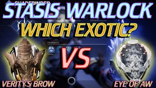 Destiny 2  Stasis Warlock build VB vs EoAW [upl. by Esserac898]