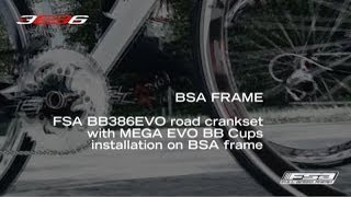 How To Install A BB386EVO Crankset On A BSA Frame  FSA Road [upl. by Devaj]