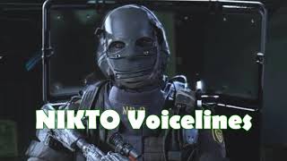 Call of Duty Warzone  Operator quotNiktoquot Voicelines [upl. by Maribel449]