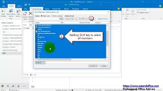 How to export Outlook Global Address List address book to Excel [upl. by Lanevuj183]