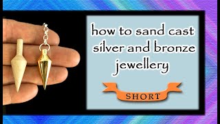 HOW TO SAND CAST BRONZE AND SILVER JEWELLERY USING DELFT CLAY Short version of part 1 and 2 [upl. by Ladnar]