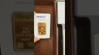 Testing Metalor 20 gram Minted Gold Bars with Sigma Metalytics Precious Metal Verifier [upl. by Brookner288]