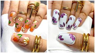 Easy Gel Polish Designs for Beginner  Nail Art Fall 2024  Best Autumn Nail Art Compilation [upl. by Fonseca117]