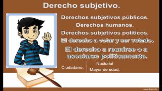 Derecho subjetivo y objetivo [upl. by Stearne371]