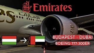 Emirates Boeing 777300ER  BUDDXB  Economy [upl. by Hildegarde]