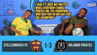 MTN8 Final  Orlando Pirates 31 Stellenbosch FC  quotThese Things Happen In Football [upl. by Lynnelle]