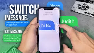 How to Switch Back to iMessage from Text Message on iPhone [upl. by Eannej]