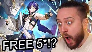 FREE 5 CHARACTER HONKAI STAR RAIL IS BACK 16 LIVESTREAM REACTION [upl. by Alhahs]