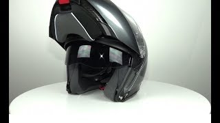 AGV Sportmodular Carbon Dark Grey Helmet  ChampionHelmetscom [upl. by Nnaynaffit]