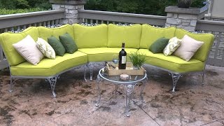 How to Make Cushions for a Curved Patio Set [upl. by Krauss404]