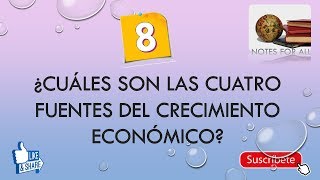 Historia Económica en 100 preguntas  8 Fuentes del crecimiento económico [upl. by Ramilahs]