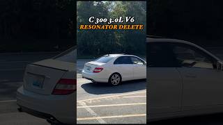 2010 Mercedes C 300 30L V6 w RESONATOR DELETE [upl. by Borer]