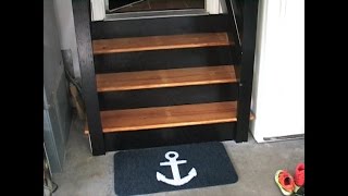 Renewing your worn out garage steps  Jons DIY [upl. by January]