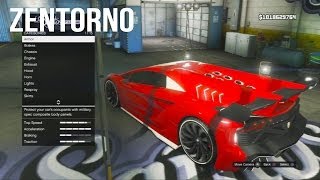 ZENTORNO GAMEPLAY GTA 5 CUSTOMIZATION [upl. by Kandace190]