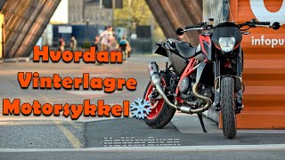 Hvordan vinterlagre motorsykkel [upl. by Ednutabab785]