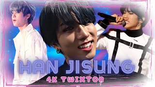 Han Jisung Stray Kids  4K Blue Hair Edit Clips Slow MoTwixtor [upl. by Uwkuhceki]