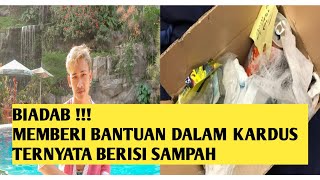 MIRIS  Orang Ini Membagikan Bantuan Yang Isinya Sampah [upl. by Lrac941]