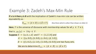 Fuzzy Rules And Zadehs Max Min Rule Explained [upl. by Hurff]