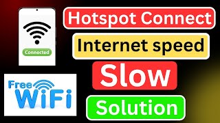 hotspot connection but net slow।হটস্পট কানেক্ট কিন্তু ইন্টারনেট স্লো [upl. by Keyte602]