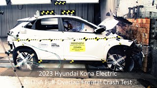 20192023 Hyundai Kona Electric NHTSA FullOverlap Frontal Crash Test [upl. by Marelya]