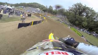 GoPro HD James Stewart Full Moto 2  Spring Creek Mx Lucas Oil Pro Motocross Championship 2013 [upl. by Annet11]