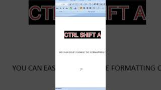 Change Letter Format In Ms Word dailyshorts viralshorts trendingshorts word trending [upl. by Yerbua]