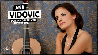 Ana Vidovic plays Domenico Scarlatti  Sonata in D minor K 1 L 366  SiccasGuitars [upl. by Adniuqal570]