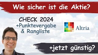 Altria Aktienanalyse 2024 Wie sicher ist die Aktie günstig bewertet [upl. by Hillari467]