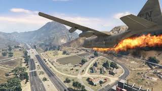 RUSSIAN AIRPLANE CARRY WAR WEAPON AND AMMUNITION DESTROY BY UKRANIN AIR FORCEGTA5 [upl. by Maryjo]