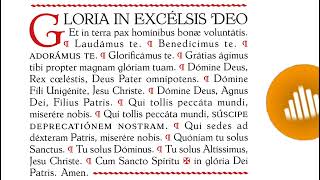 Chant en latin  Gloria in excelcis deo paroles [upl. by Cadel17]