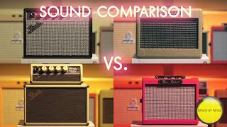 FENDER MINI 65 vs FENDER MINI 57 vs FENDER MINI TONEMASTER vs FENDER MINI DELUXE [upl. by Rossie]